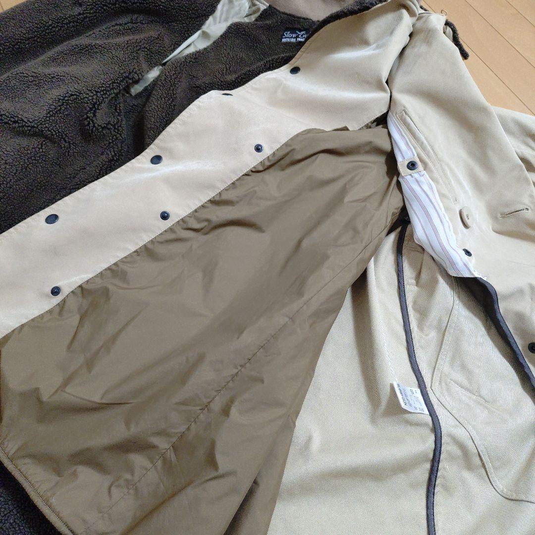 スロウガン Slowgun&co 肉厚ボアライナー付き　トレンチコート