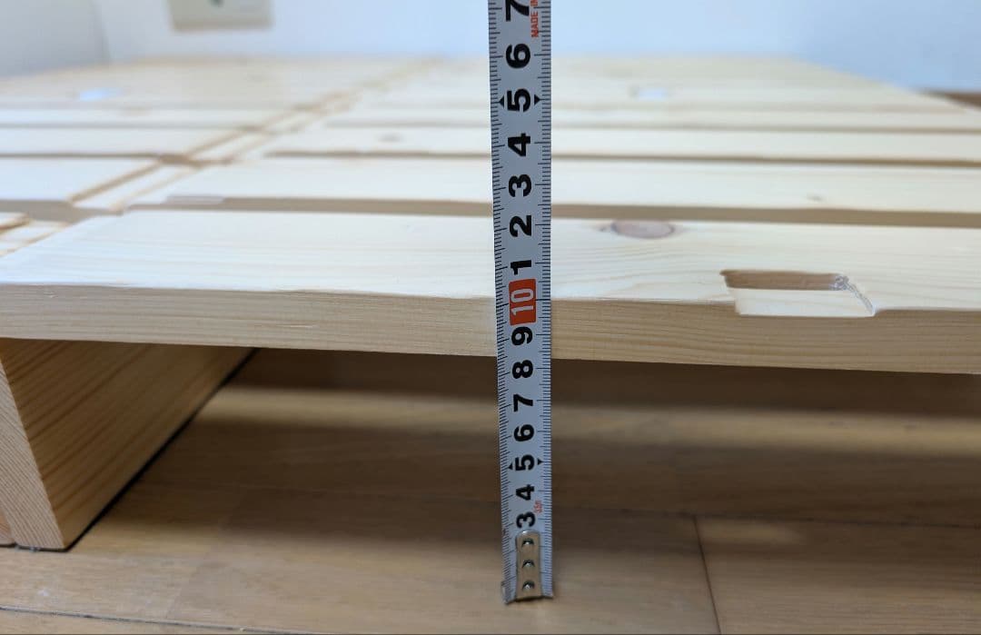 ベルメゾン パレットベッド　組み替え　すのこ　シングル　ローベッド