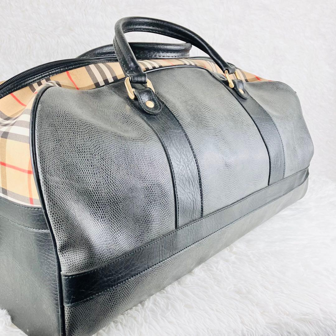 【KU屋】BURBERRY バーバリー ボストンバッグ ヴィンテージ