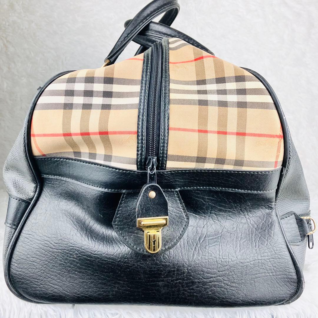 【KU屋】BURBERRY バーバリー ボストンバッグ ヴィンテージ