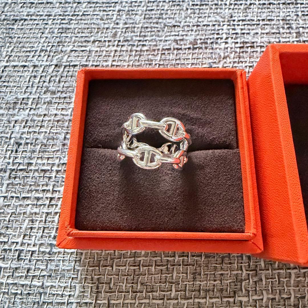 HERMES エルメス シェーヌダンクル アンシェネ ダブルリング 59号