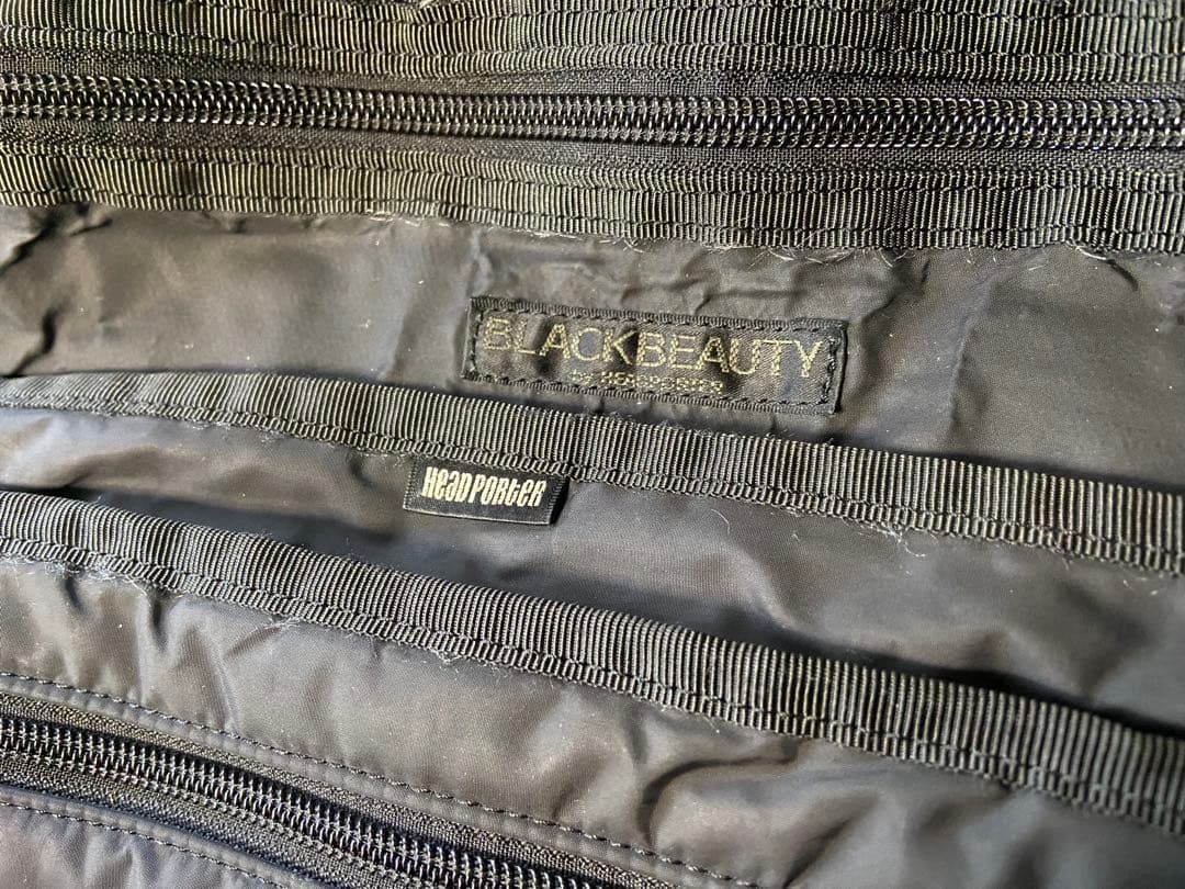 HEAD PORTERポーター ブラックビューティー メッセンジャーバッグ 黒