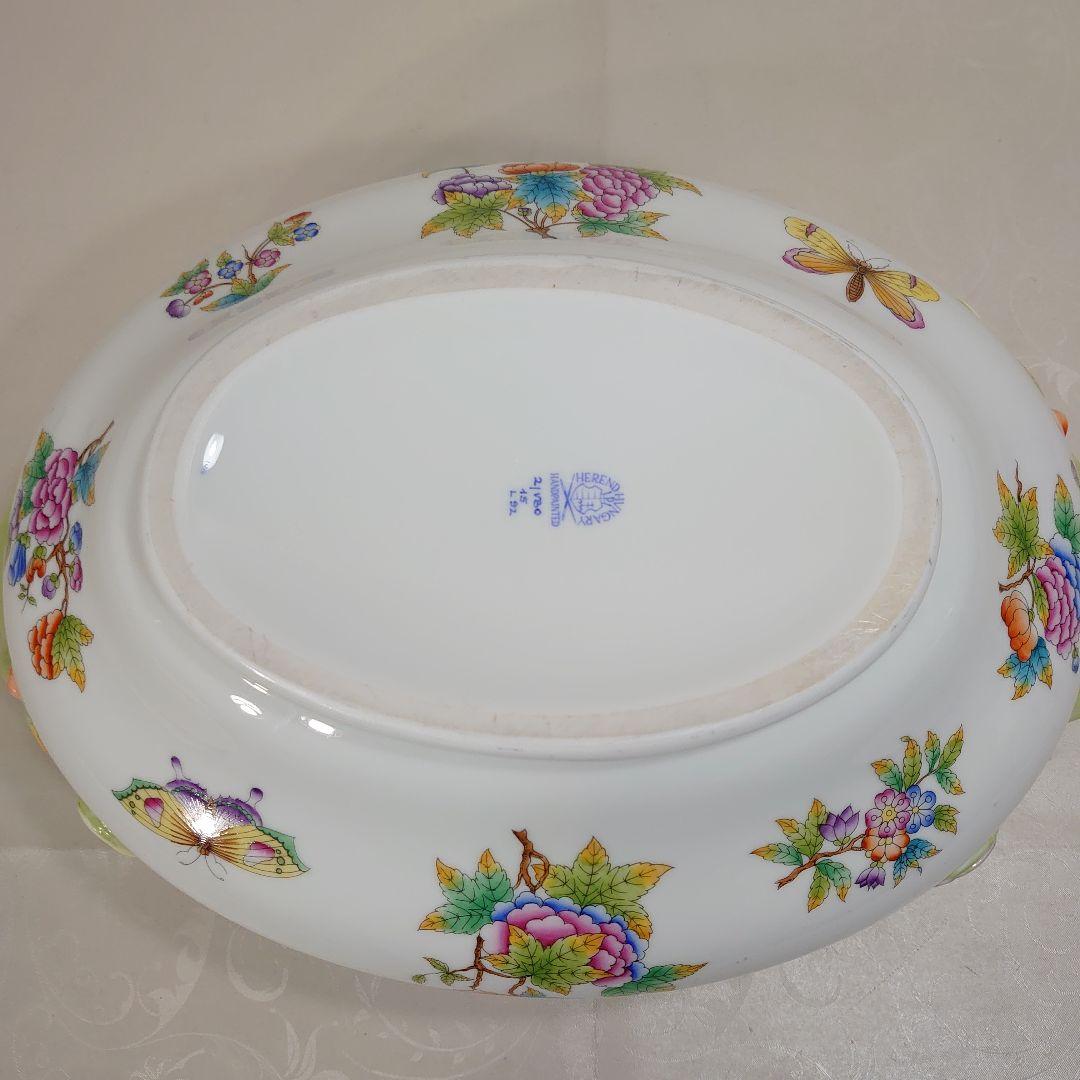 A*)様 ヘレンド ヴィクトリアブーケ チュリーン 大型 陶器 ボウル 蓋なし