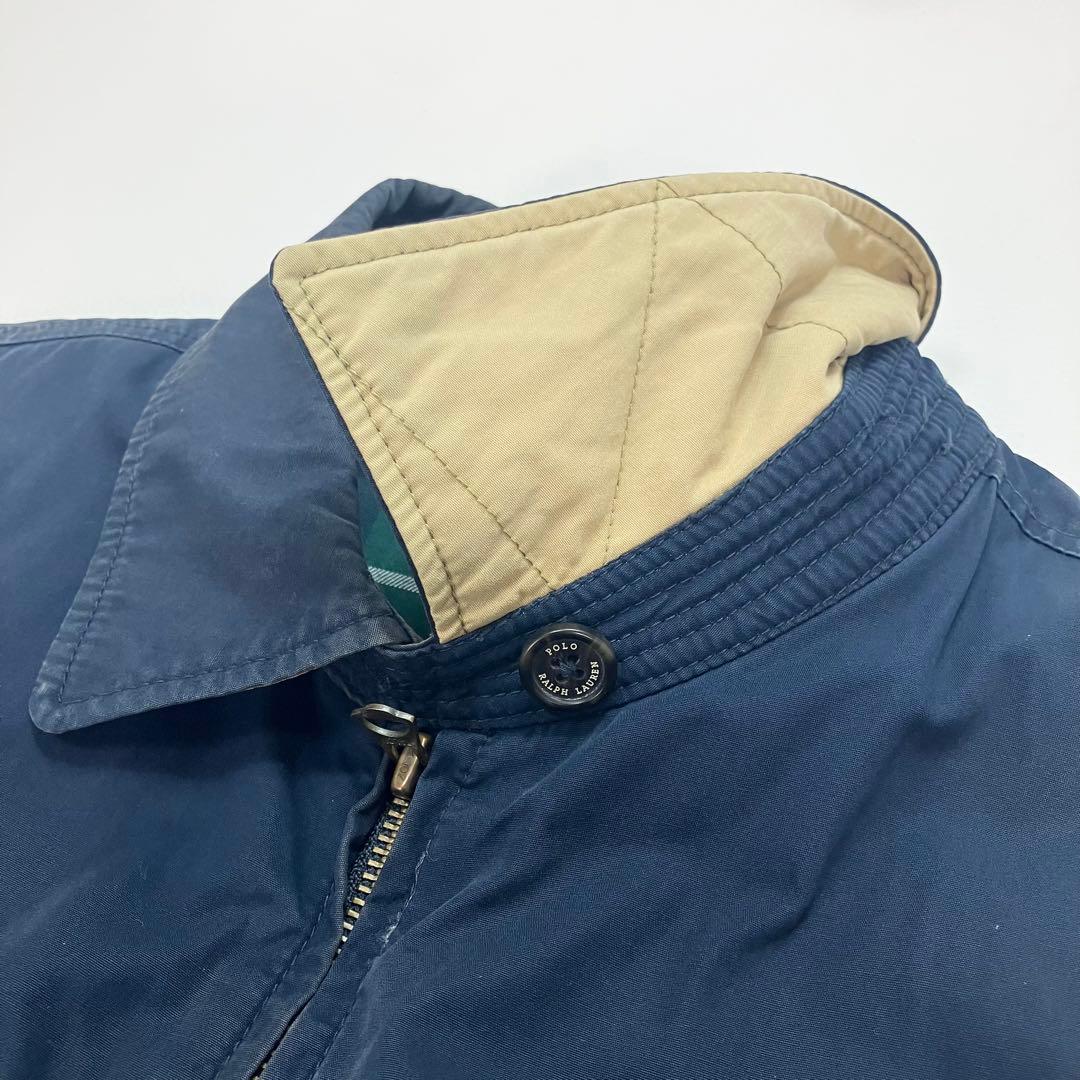 POLO RALPHLAUREN スイングトップ　ネイビー　チェック ナス紺