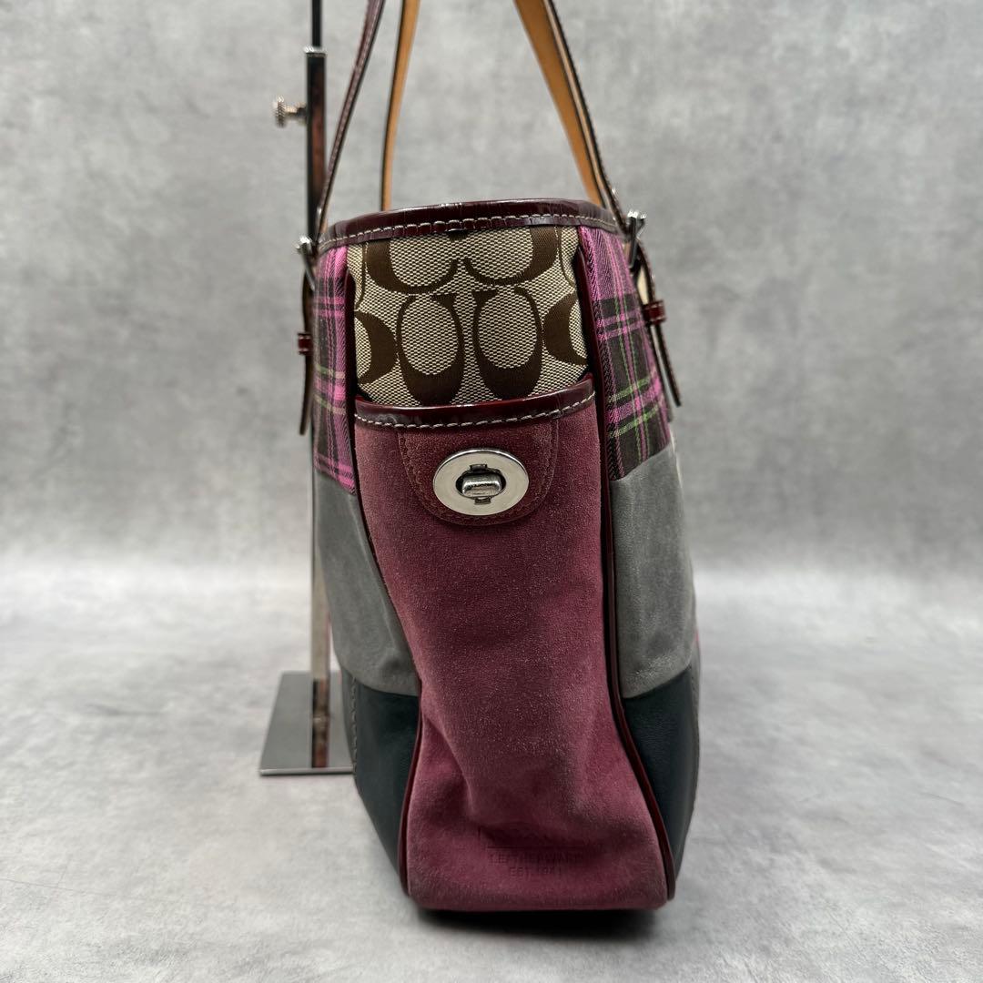 コーチ パッチワーク トートバッグ マルチカラー 1437