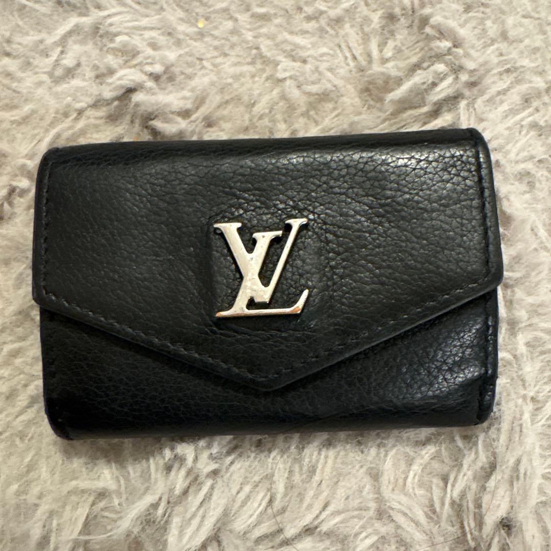 ヴィトン　ポルトフォイユ　ロック　ミニ　Wホック三つ折り財布