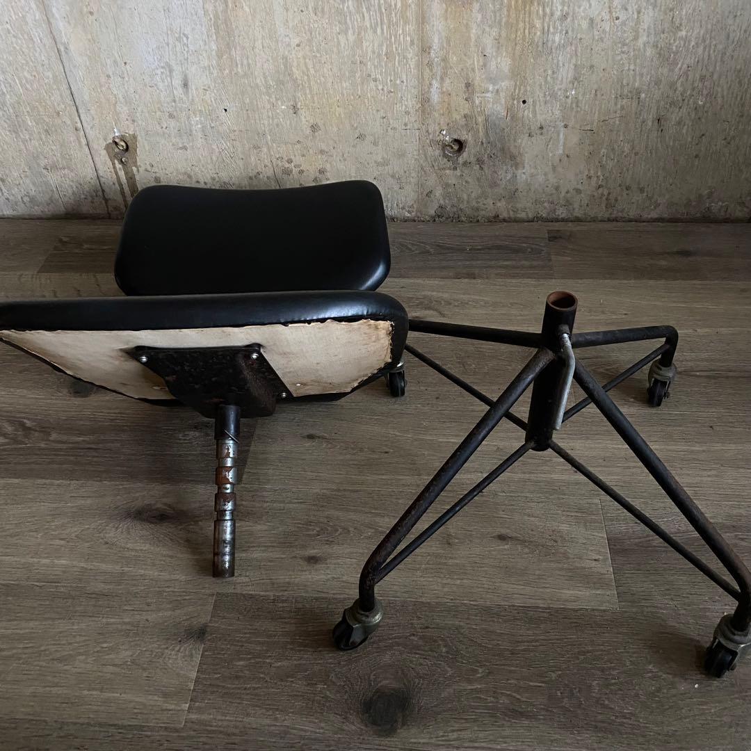 インダストリアル　チェア　キャスターチェア　オフィスチェア　ヴィンテージ　レトロ