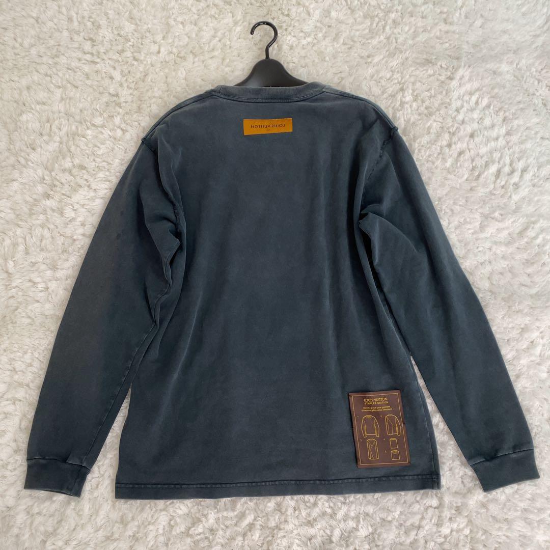 希少！LOUIS VUITTON 長袖Tシャツ インサイドアウト ネイビー M
