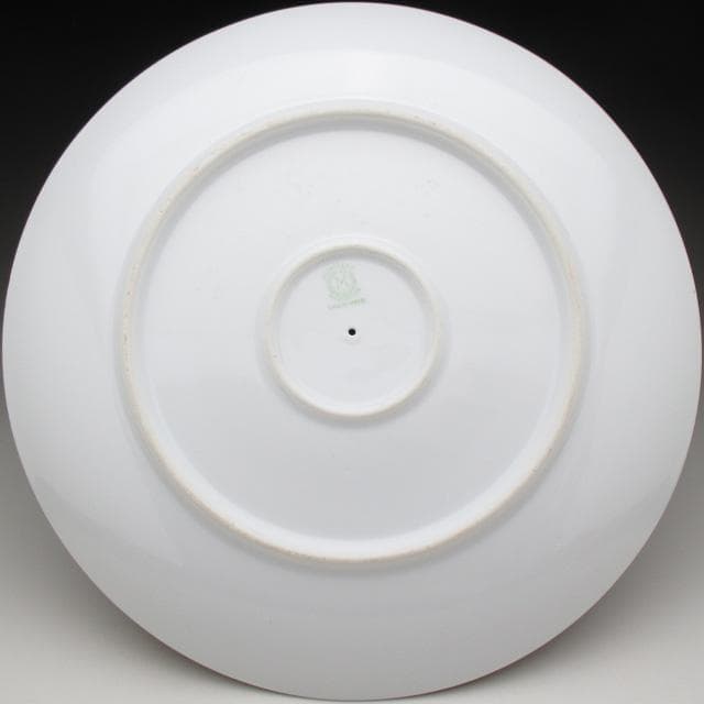 オールドノリタケ 釣り風景絵 サンドイッチプレート 24cm