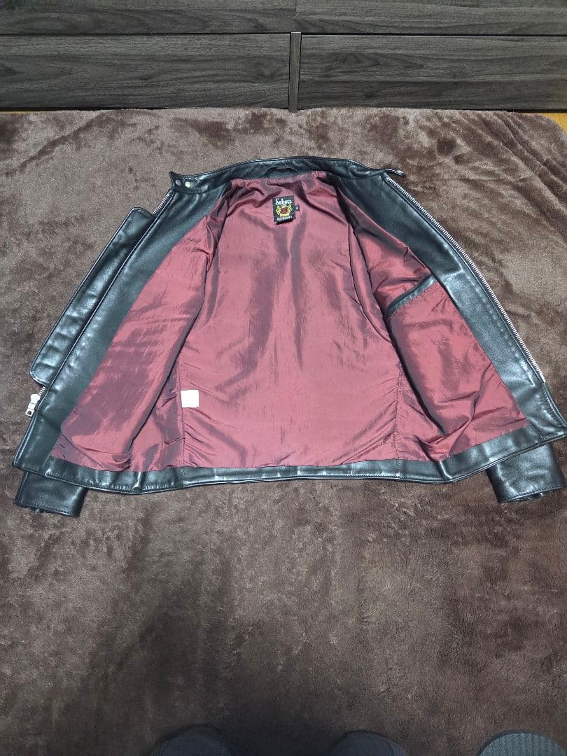 【未使用級】Schott 641XX レザージャケット ブラック 40 牛革