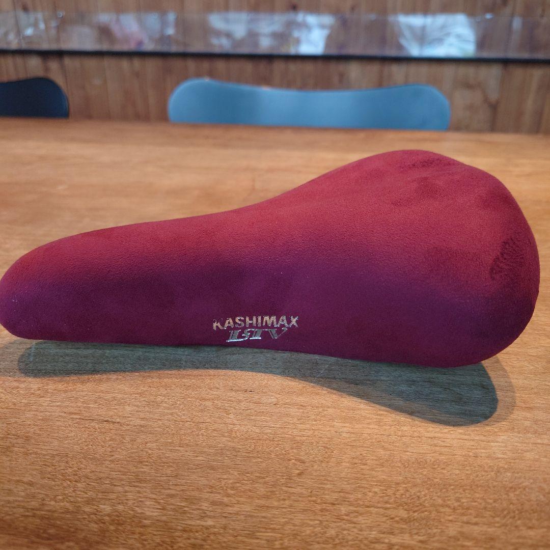 KASHIMAX ボルドーレッド バックスキンサドル 未使用品