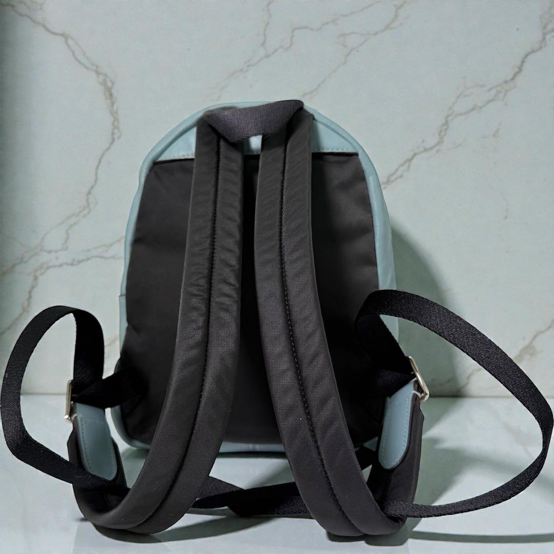 希少✨コーチ リュック ミニチャーリー 星柄 ネイビー レザー バイカラー