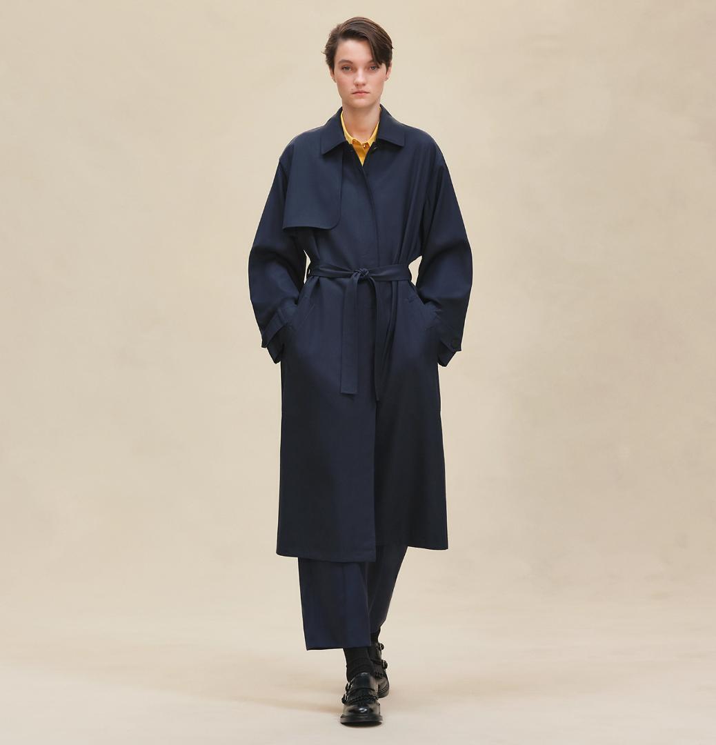 新品未使用タグ付★HERMES★2026新作★ヴァージンウール★トレンチ★コート