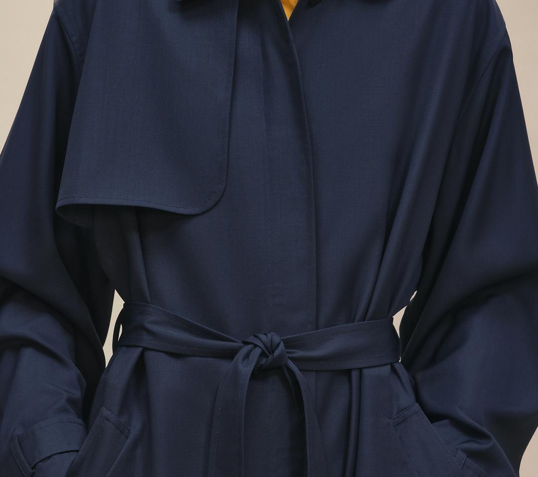 新品未使用タグ付★HERMES★2026新作★ヴァージンウール★トレンチ★コート