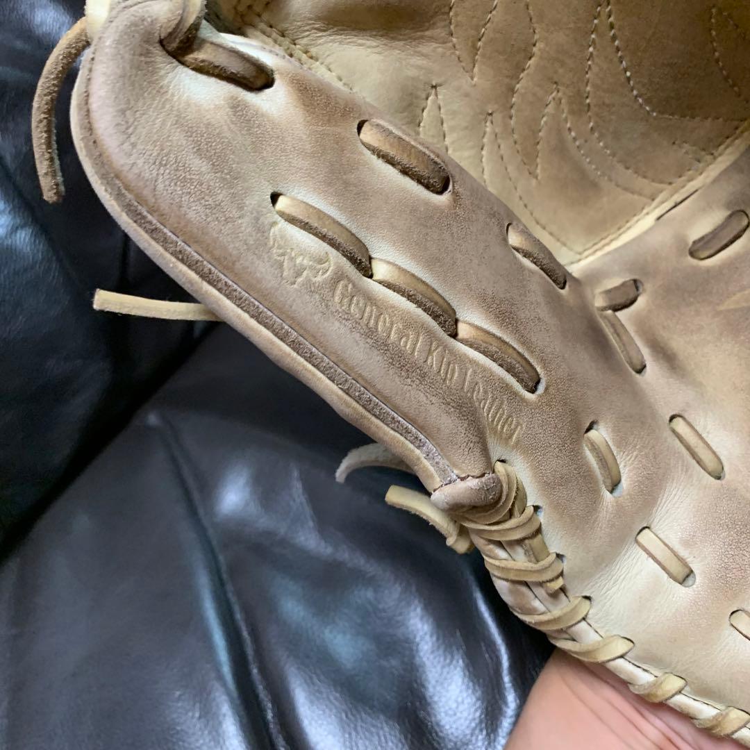 ミズノプロ 硬式投手用グローブ ブロンド　キャメル