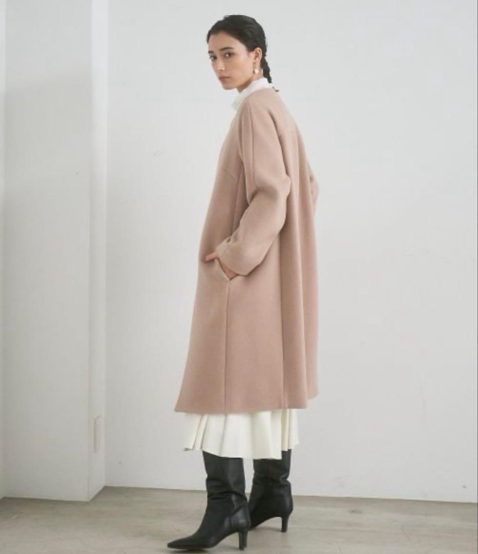 アナイ ダブルビーバークルーコート