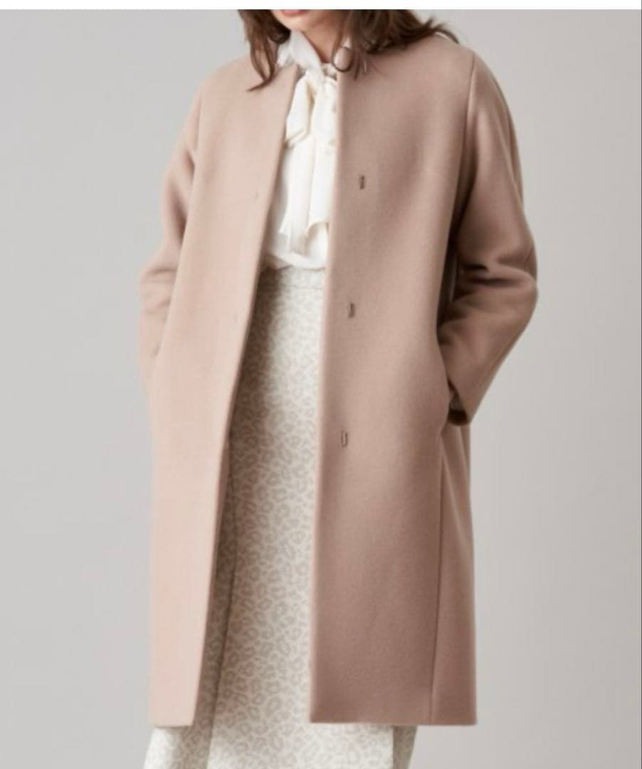 アナイ ダブルビーバークルーコート