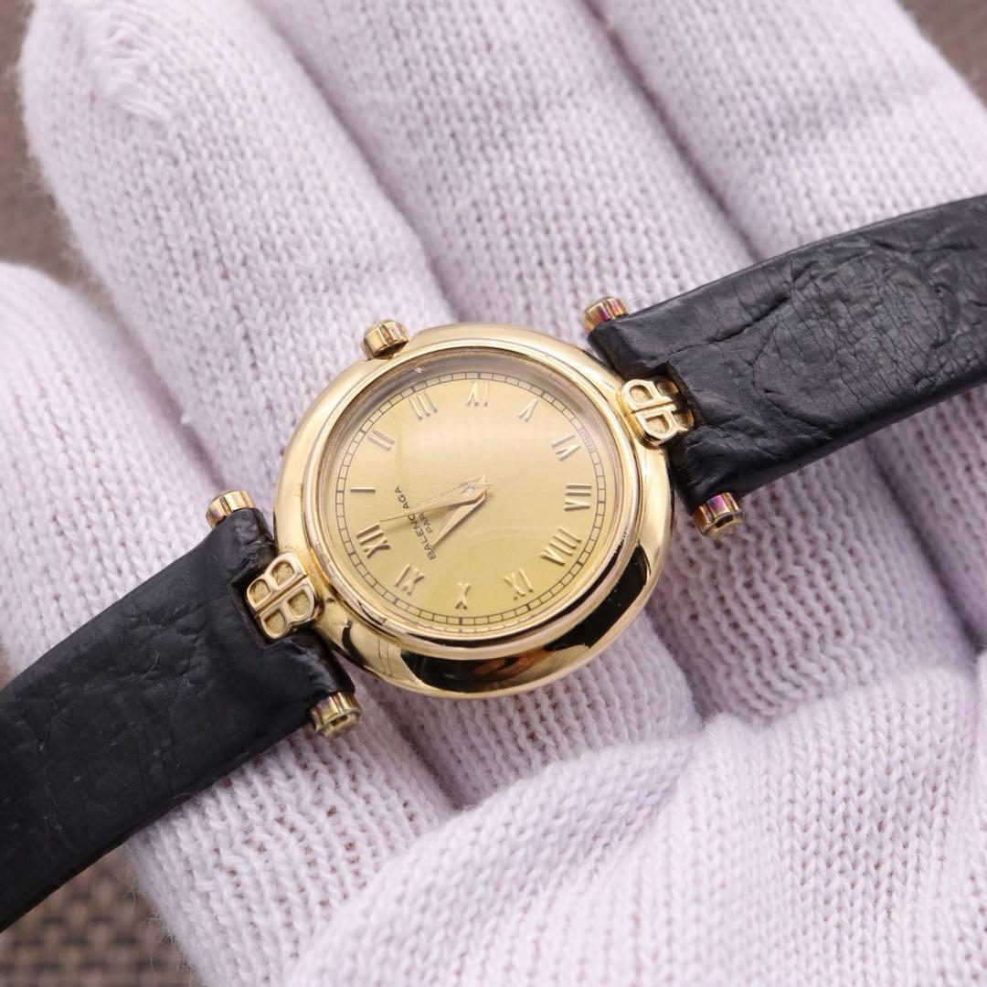 正規品【新品電池】BALENCIAGA TG882/動作品 人気モデル ゴールド