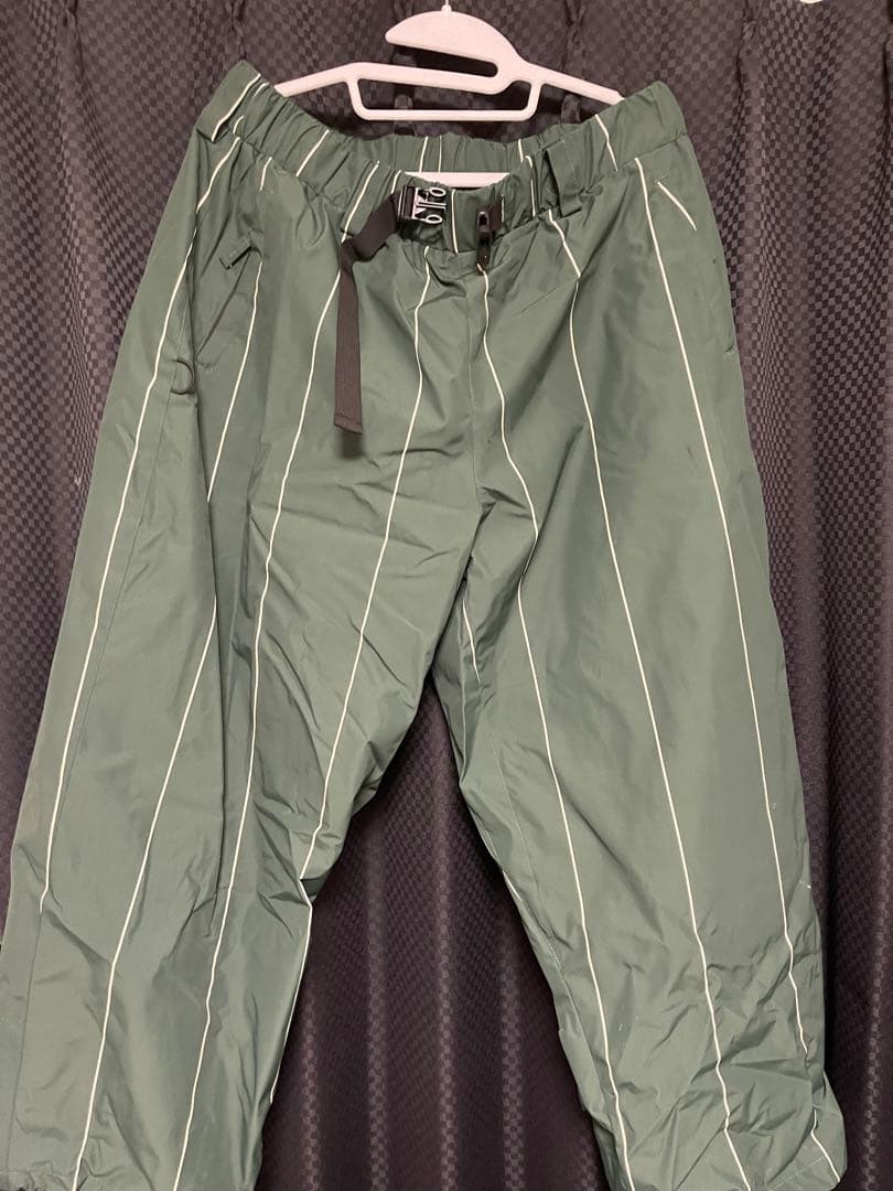 【希少】mahf セットアップ　上下　グリーンストライプ　XXL