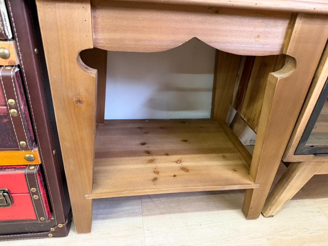 天然木　チェスト　引出　ラック　棚　レトロ　アンティーク　収納　インダストリアル