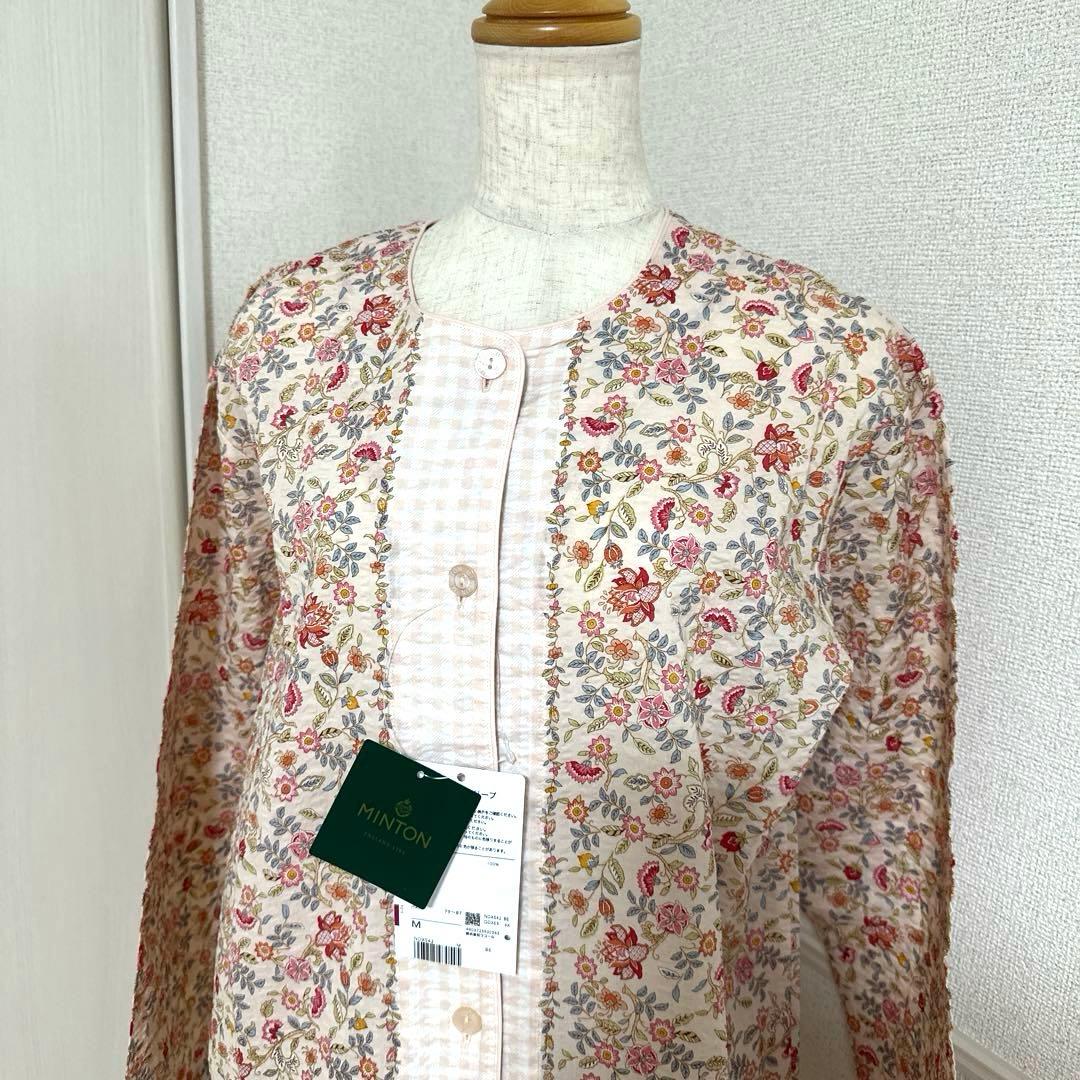 新品未使用タグ付　ワコールミントンパジャマ　サラッと涼しい綿クレープ生地Mサイズ