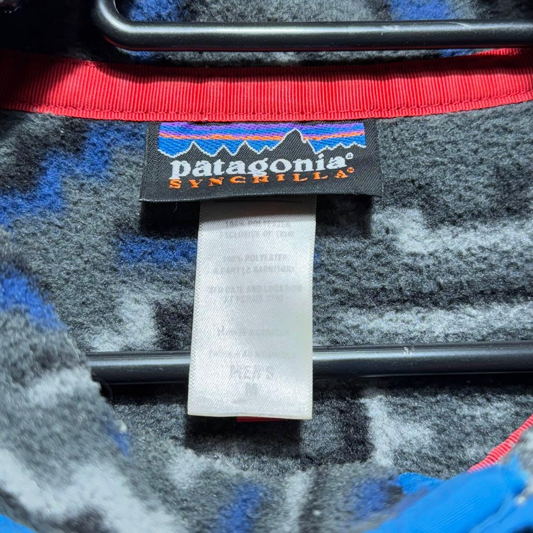 美品 PATAGONIA シンチラスナップT デジタルネイティブ柄 M