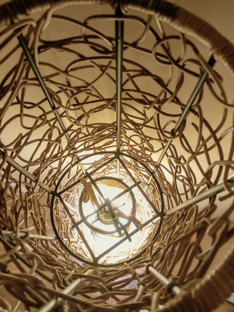 アジアン照明　ラタンのフロアライト　/ おしゃれ 照明 ライト 間接照明