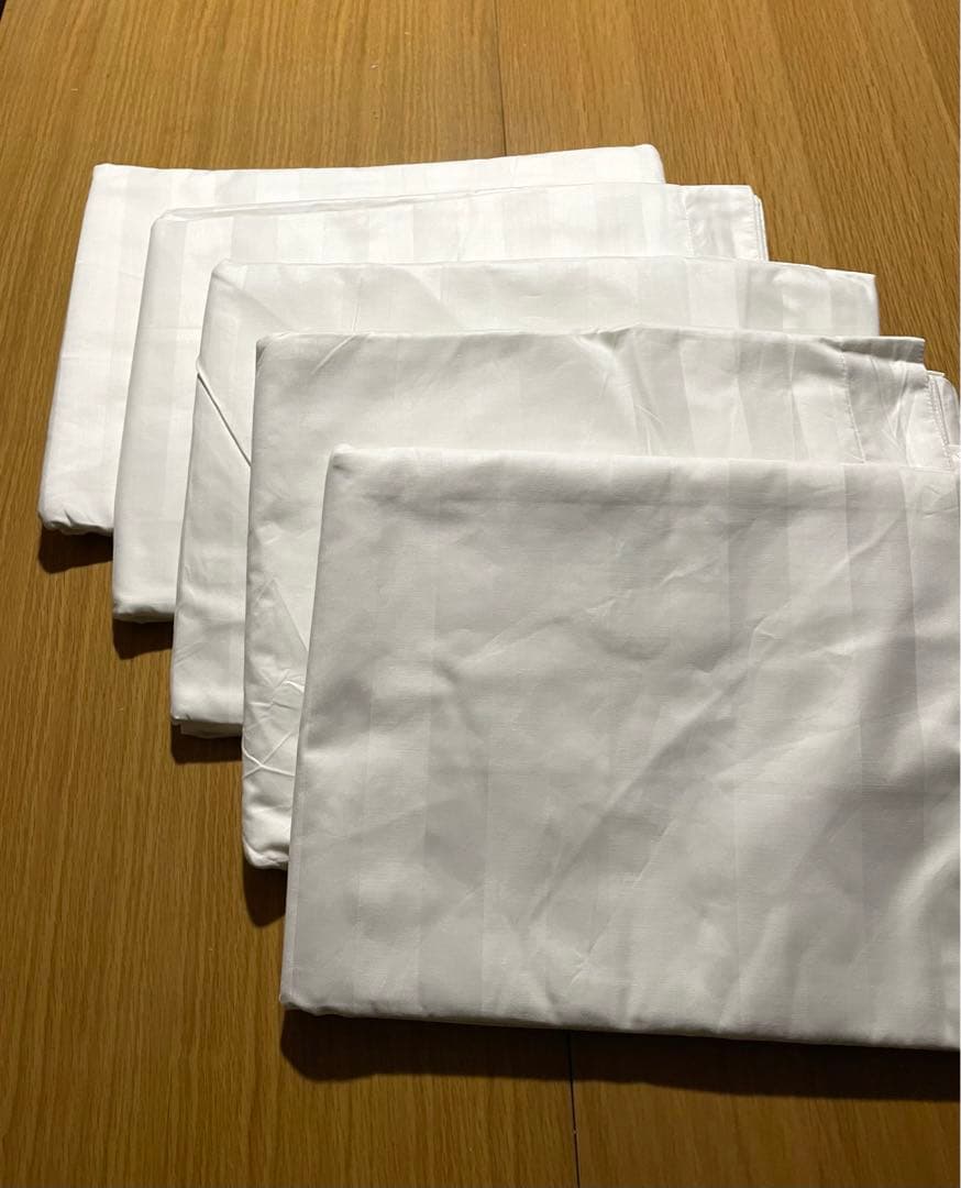 掛け布団カバー　コットン100% ストライプ　ホテル仕様　5枚　まとめ売り