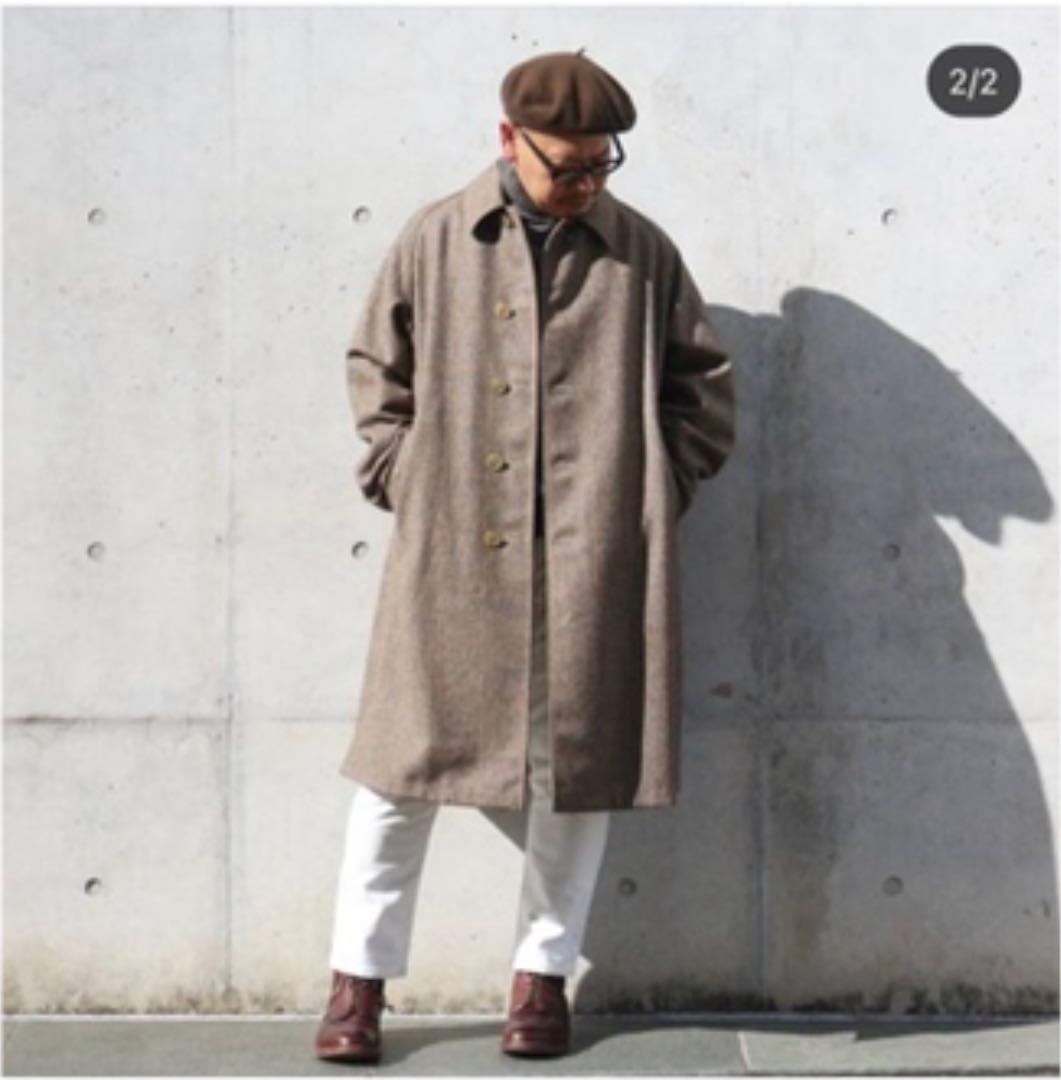 anatomica シングルラグランコート　リバーシブル　サイズ48