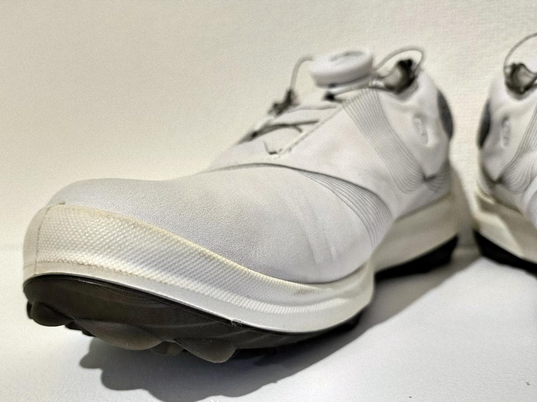 【美品】ECCO ウィメンズ GORE-TEXレザーゴルフシューズ 24cm