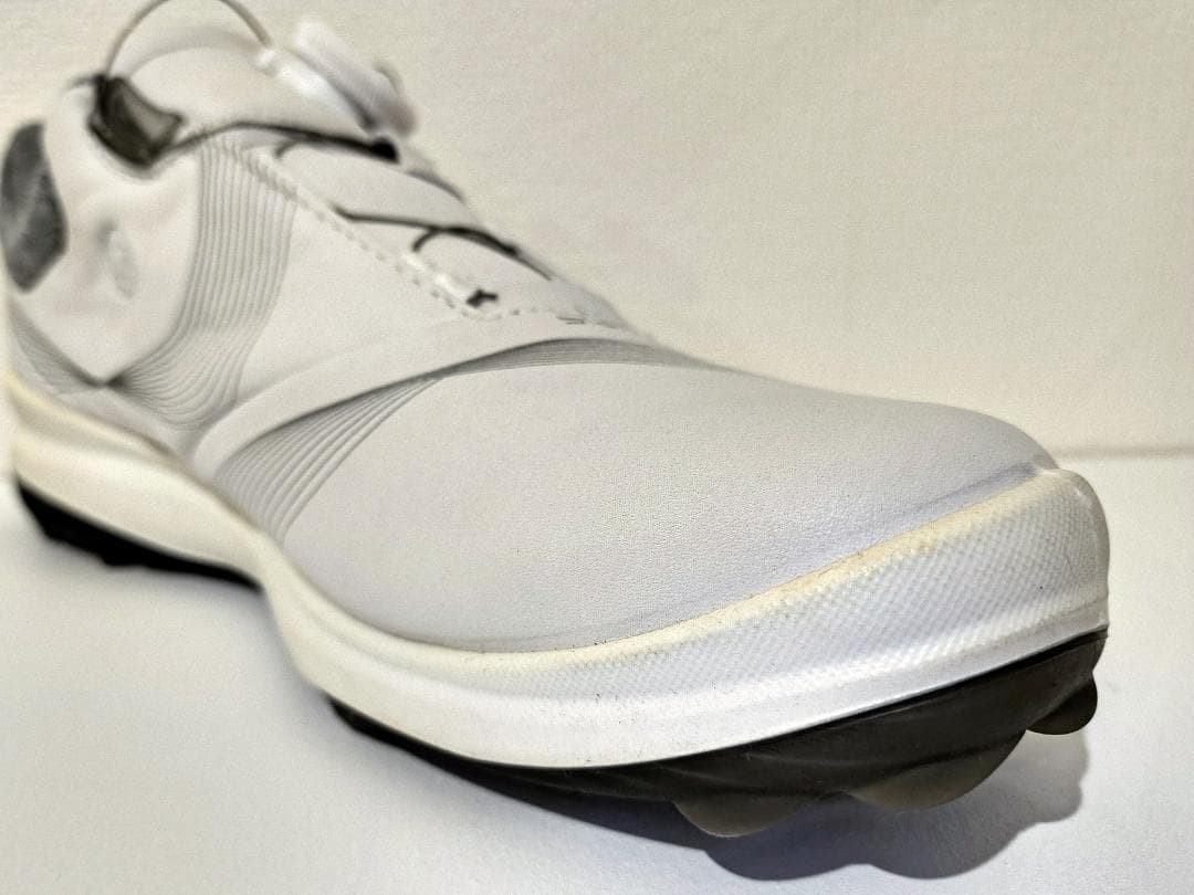 【美品】ECCO ウィメンズ GORE-TEXレザーゴルフシューズ 24cm