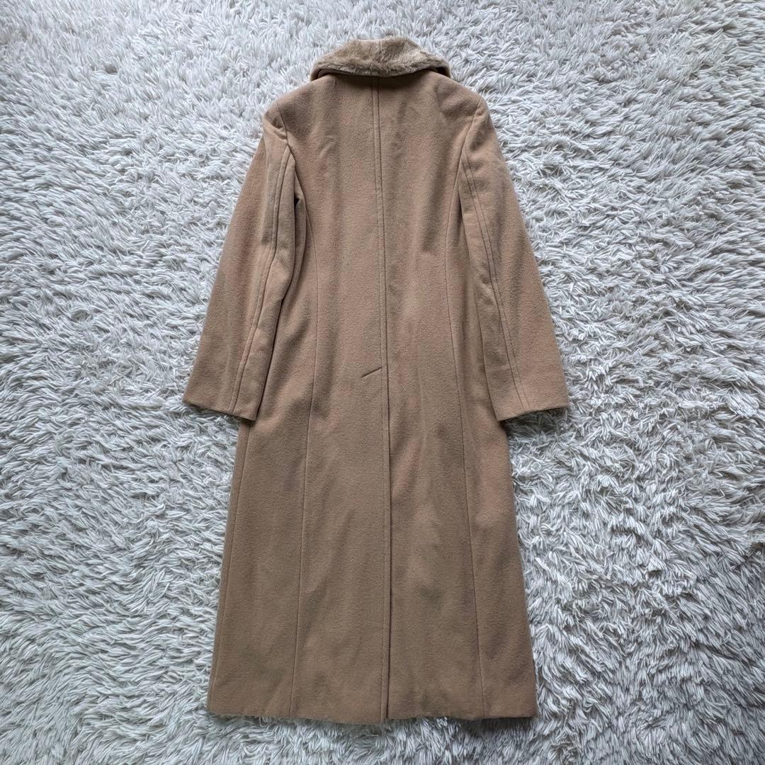 Max&Co ウールロングコート ファー付 伊製 大きいサイズ ベージュ 42
