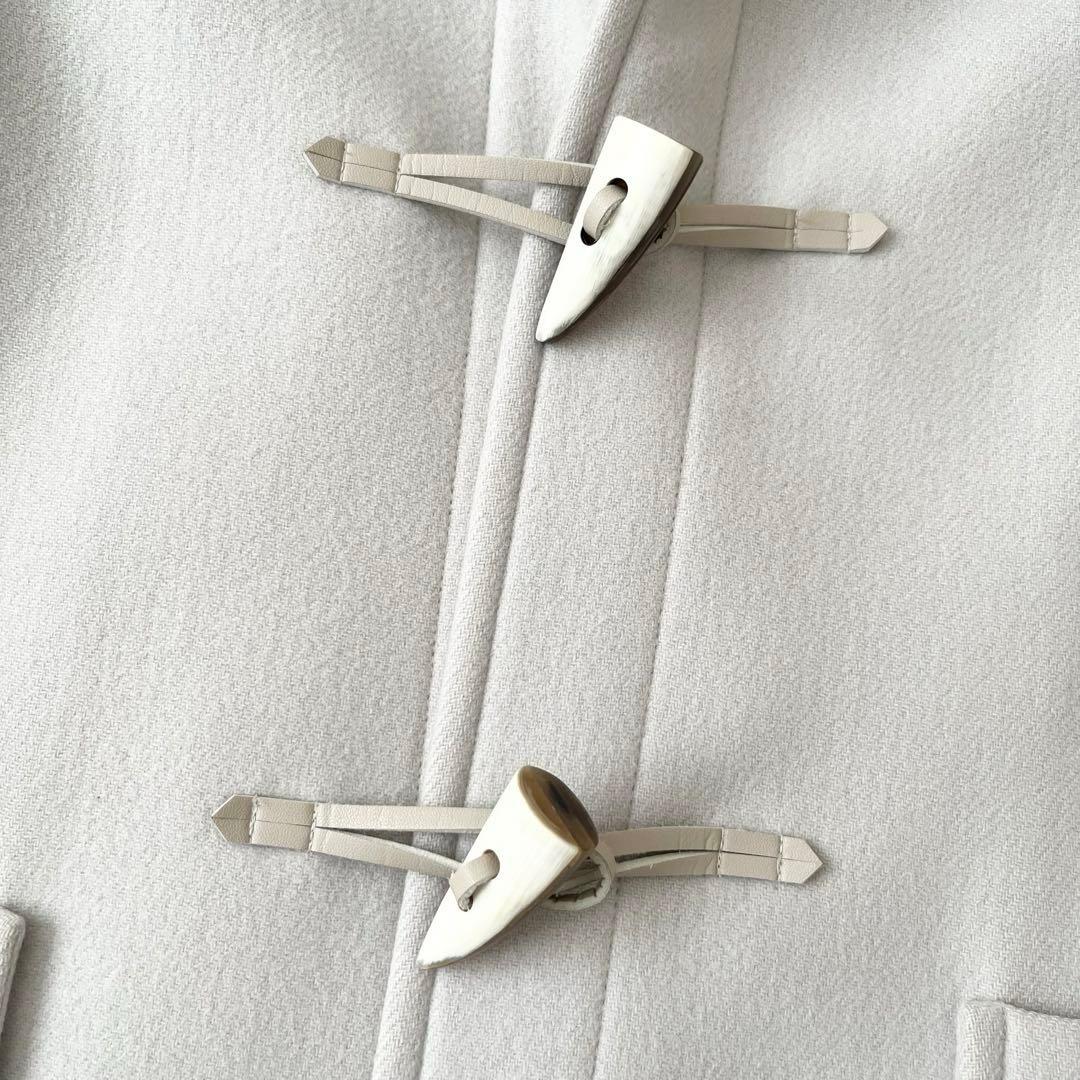 美品♪シップス　カシミヤ混　ブルーフォックス　ファーダッフルコート　ロング　S