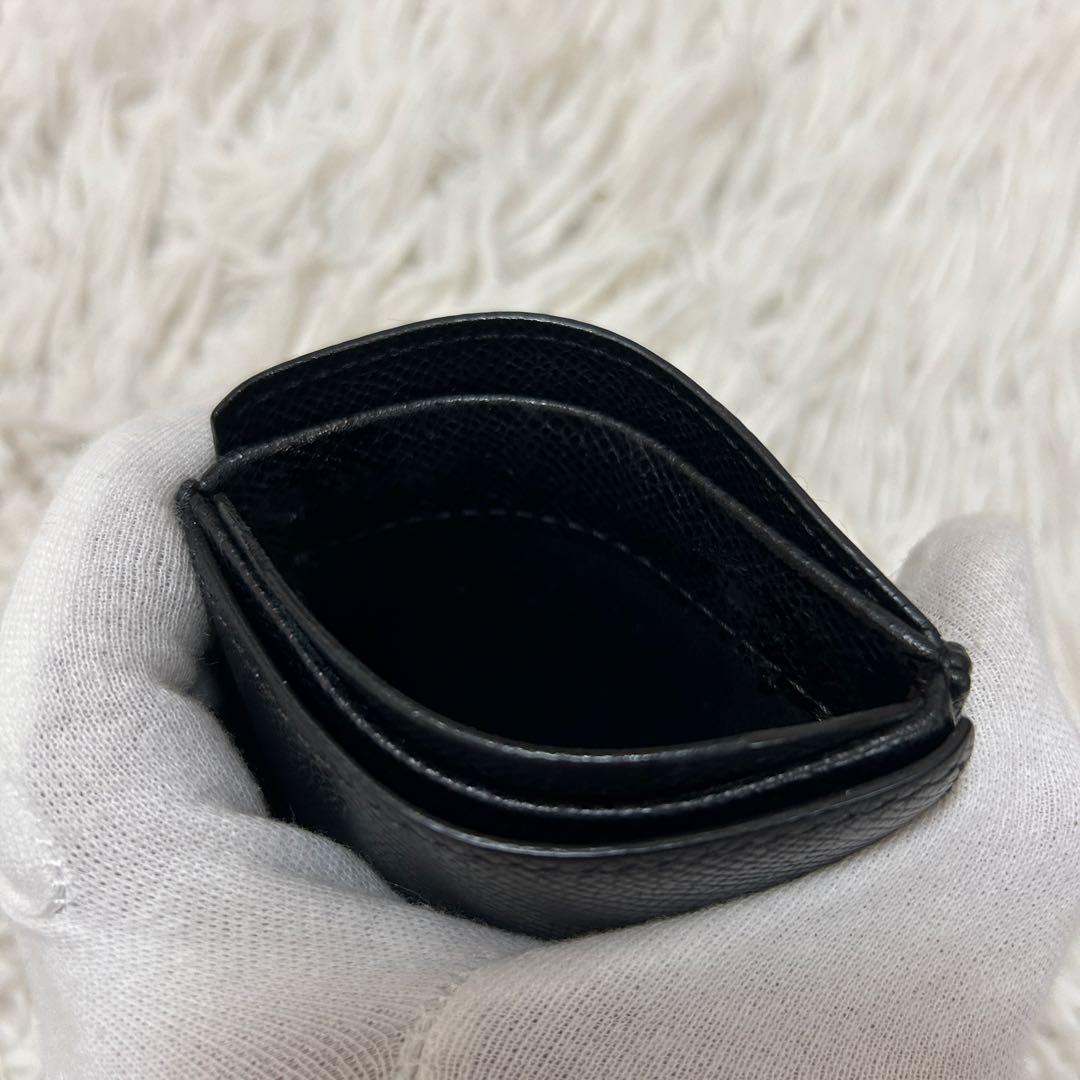 ⭐️極美品⭐️ヴァレクストラ　マネークリップ　二つ折り財布　レザー　ブラック