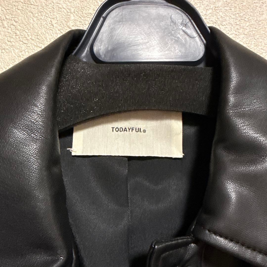 ジャケット・アウター todayful Ecoleather Soutiencollar Jacket