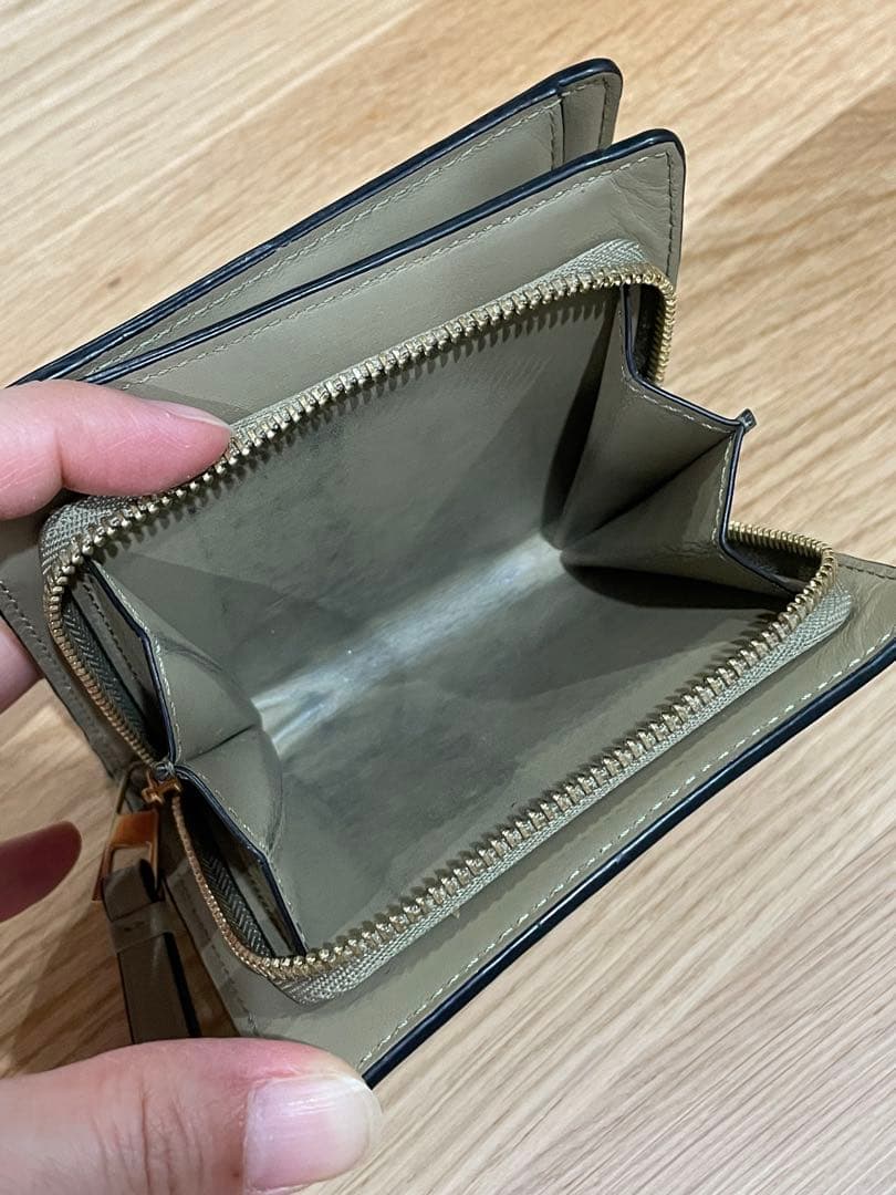 LOEWE パズル　レザーコンパクトジップウォレット