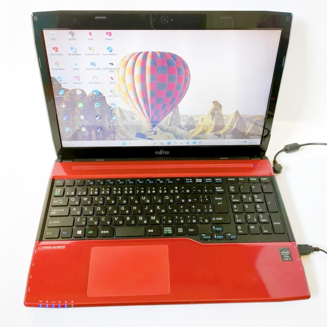 美品❣️大容量750GB✨メモリ8GB✨設定済ですぐ使えるカメラ付ノートパソコン