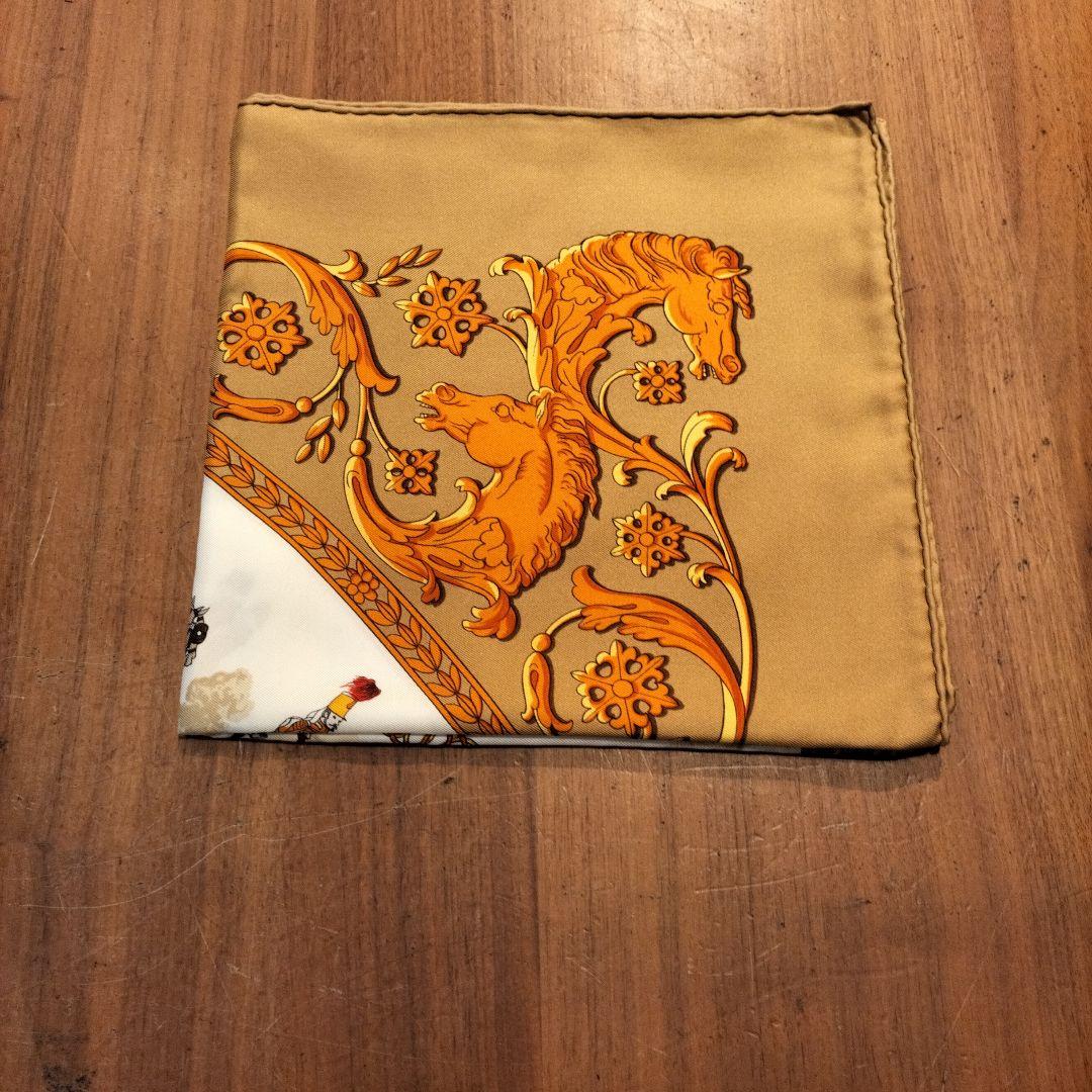 美品　Hermès　カレ90　 ロンシャンへの散歩