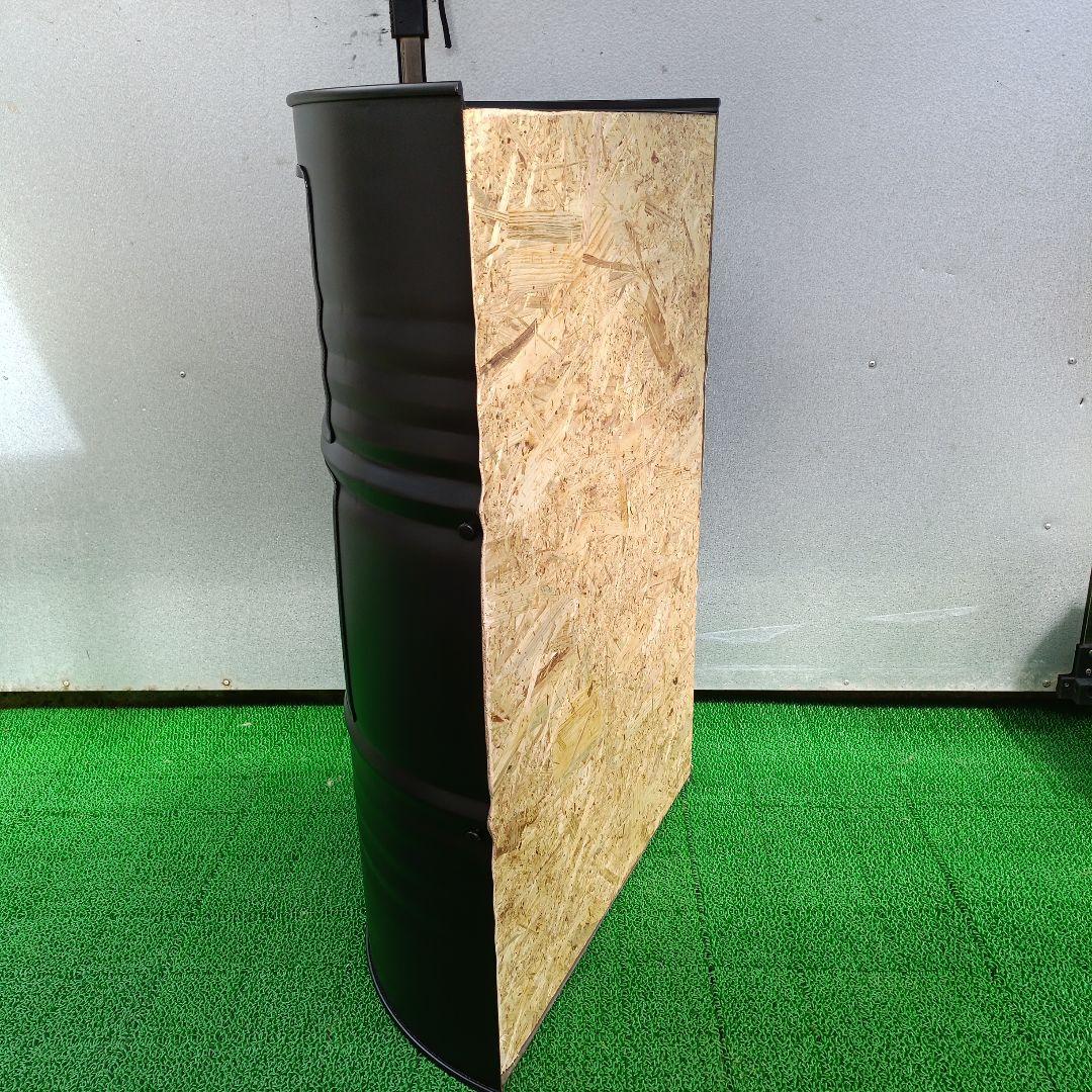 じみー様予約済み！ドラム缶remakeBOX！マッドブラック＆OSB合板仕上げ！