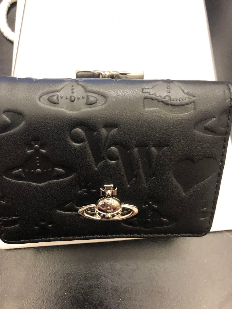 Vivienne Westwood ブラック三つ折り財布