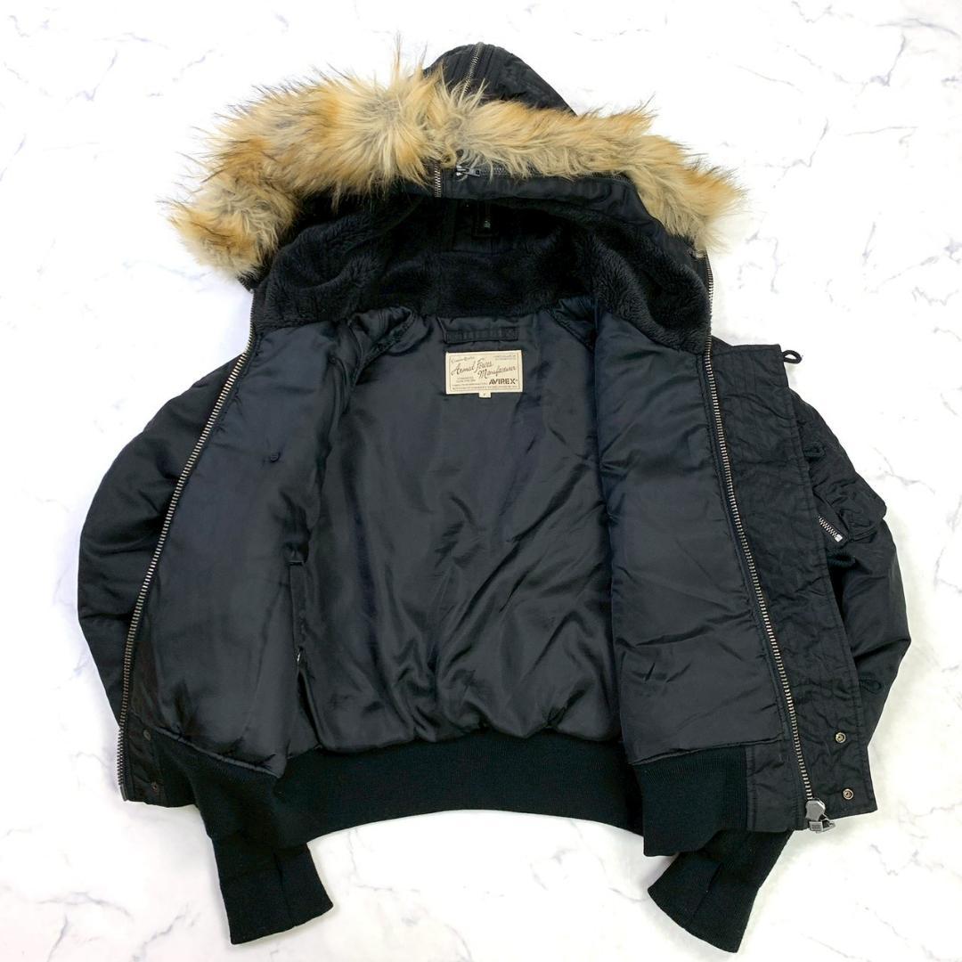 AVIREX N-2B フライトジャケット フリークスストア別注 黒　E039