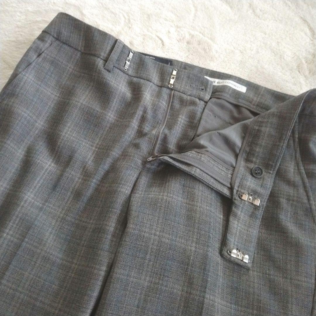 【REDA スーツカンパニー】大きいサイズ 42　チェック パンツ スーツ 1B