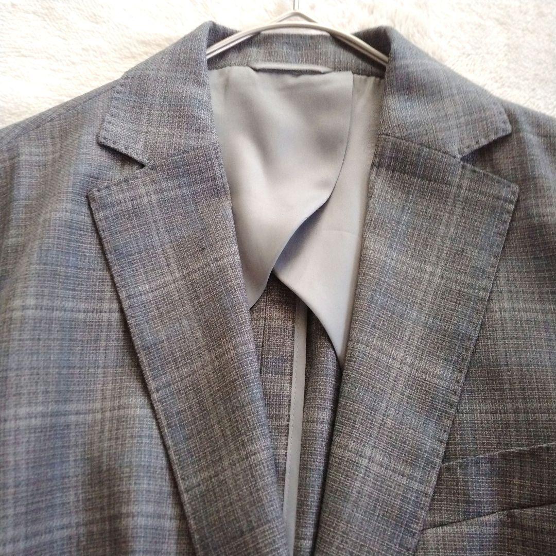 【REDA スーツカンパニー】大きいサイズ 42　チェック パンツ スーツ 1B