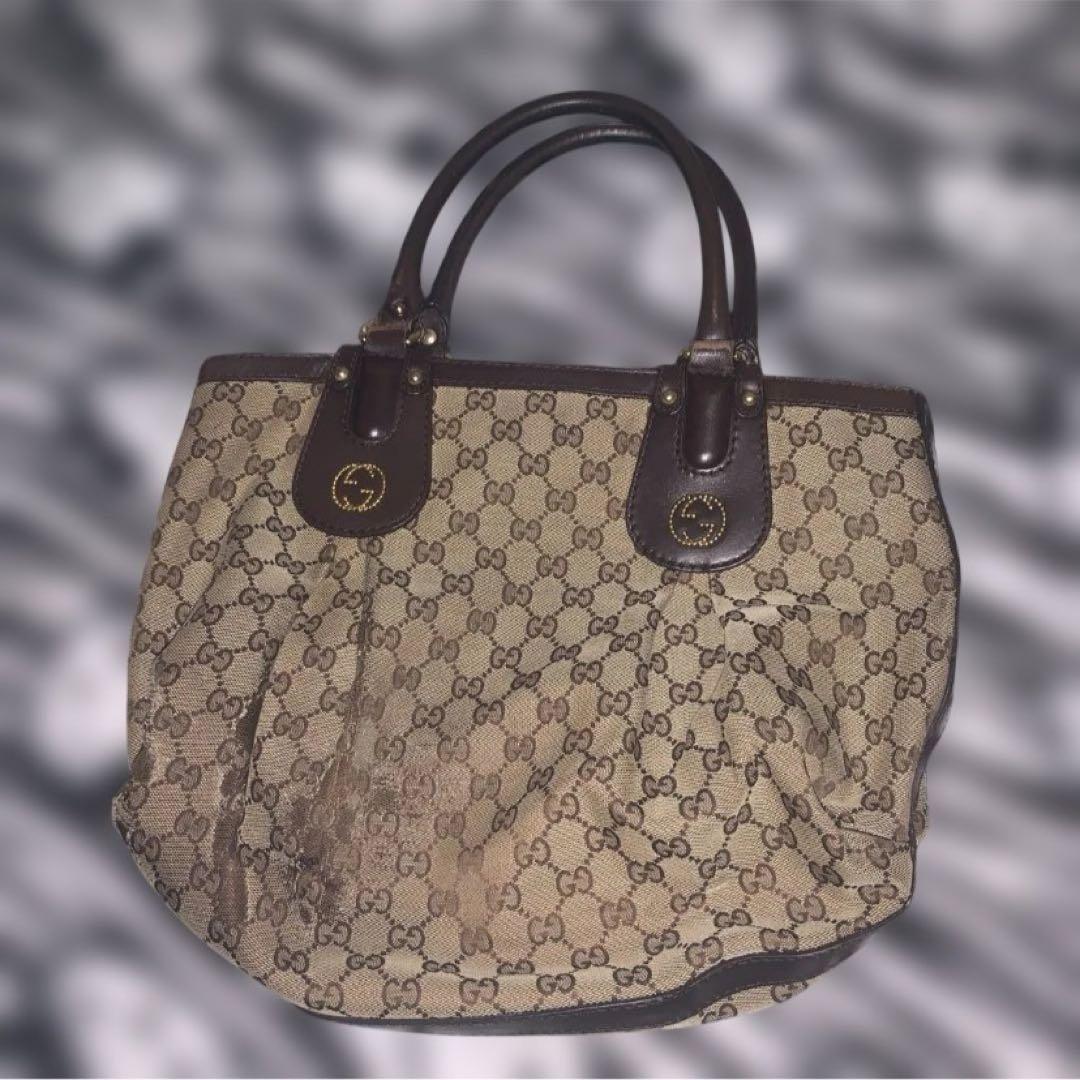 GUCCI 269953 GGキャンバス スカーレット トートバッグ