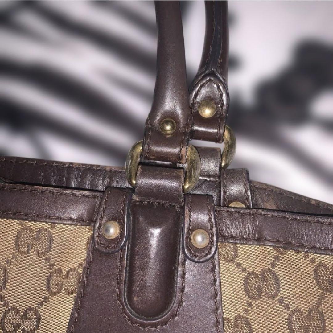 GUCCI 269953 GGキャンバス スカーレット トートバッグ