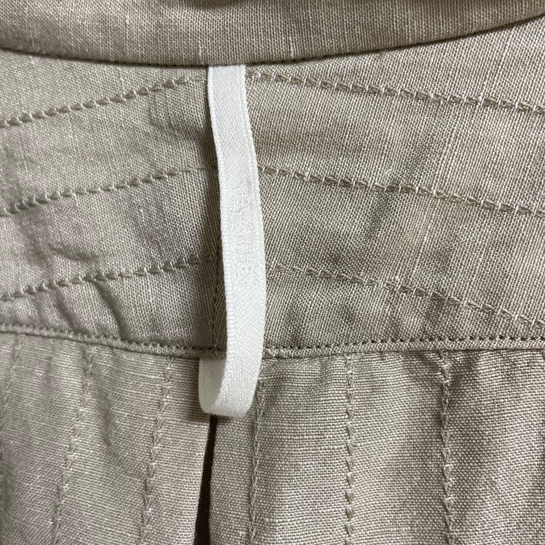 sus-sous ベージュ長袖シャツ スキッパー