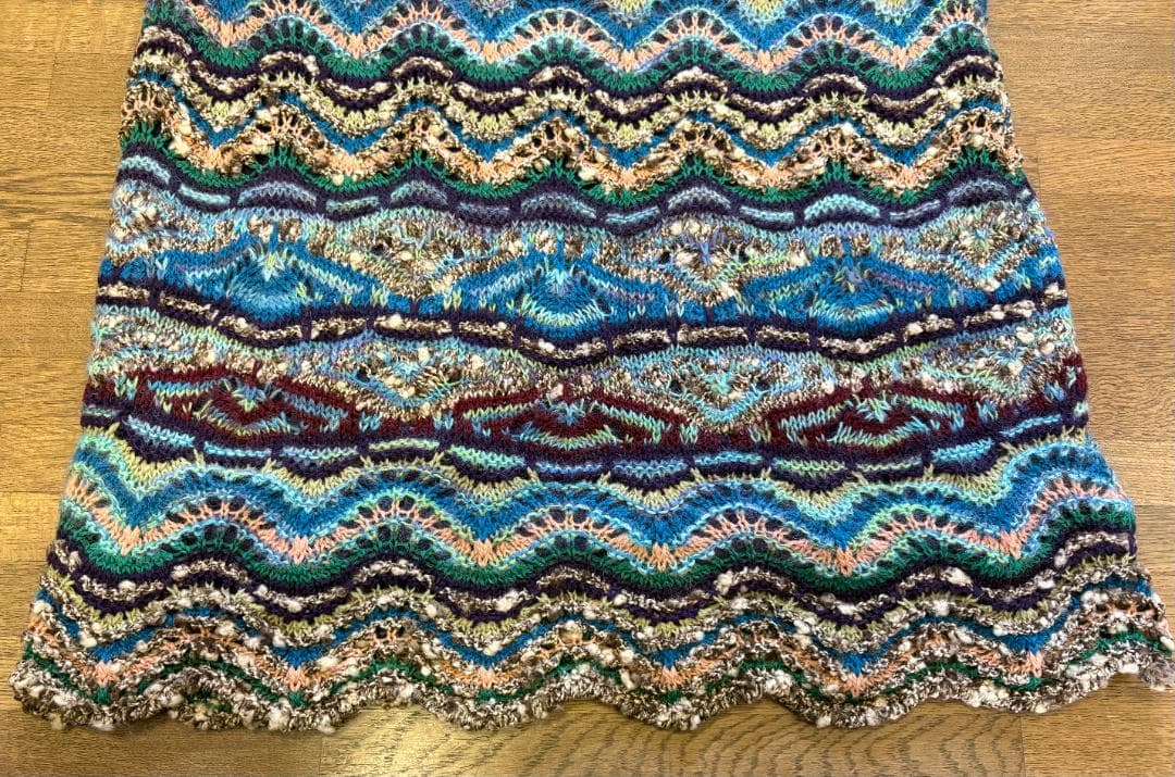 MISSONI ミッソーニ マルチカラー ニットスカート 総柄 イタリア製