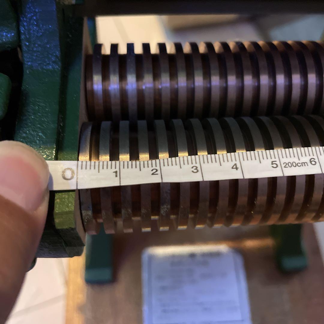 美品！小野式　両刃タイプ　製麺機　激レア自家製麺派は重宝確実 1mm 2mm