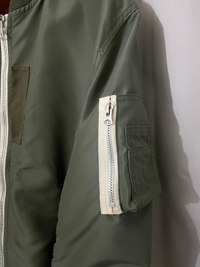 sacai ボンバージャケット ma1 25aw ほぼ未使用　値下有