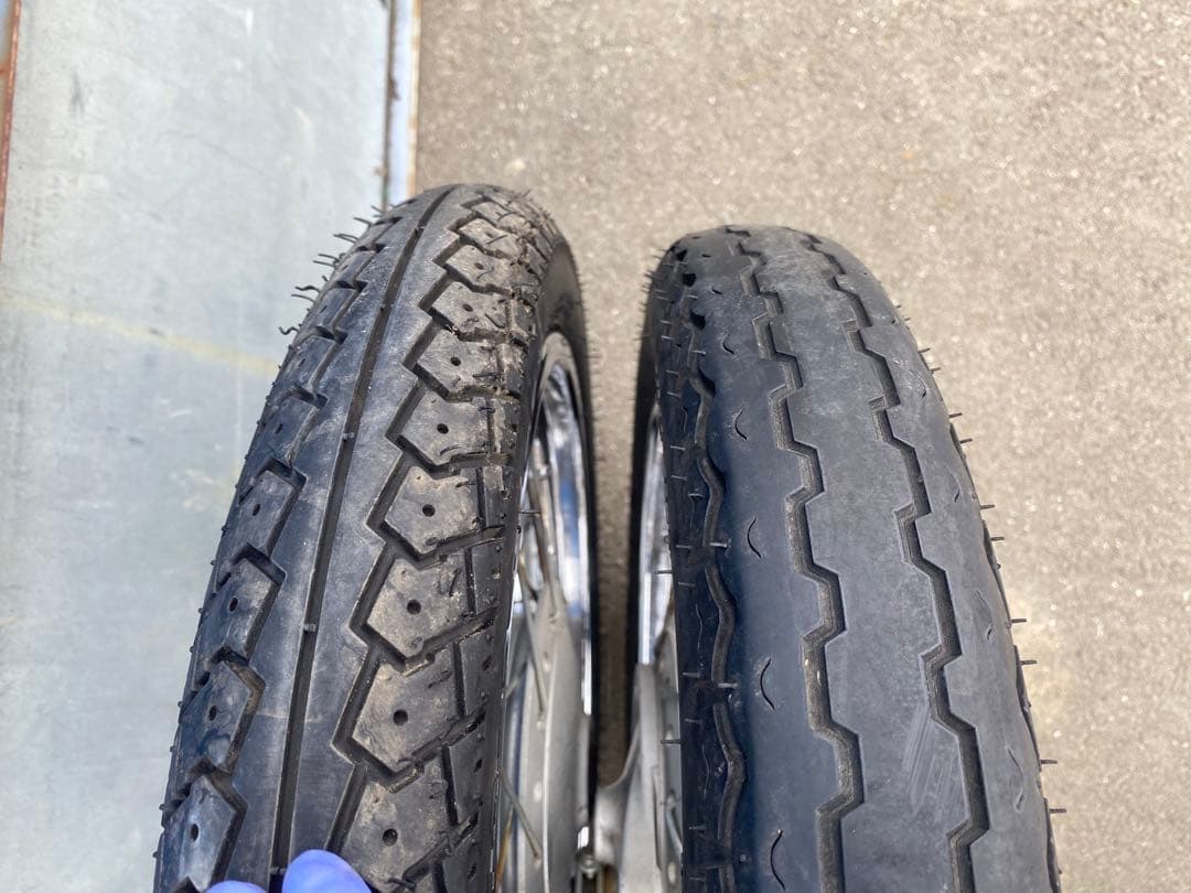 G926 リトルカブ ホイール IRC2.50-14 ダンロップ 2.75-14